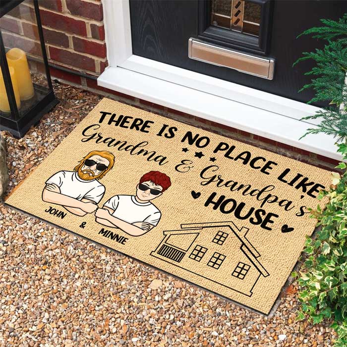 Custom Name Grandma Grandpa House Gifts - Personalized Doormat