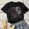 Arrow American Nana- Gift For 4th Of July - Personalized Unisex T-Shirt