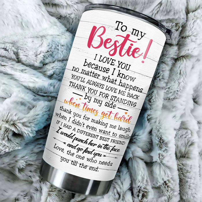 Custom Name Bestie Gifts for Women - Personalized Tumbler