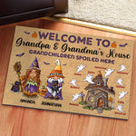 Custom Name Halloween Grandparent Gifts - Personalized Doormat