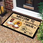 Custom Name Grandma and Grandpa House Gifts - Personalized Doormat