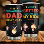 Custom Name Dad Gifts - Personalized Tumbler