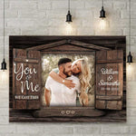 Custom Photo Romantic Couple Gifts - Personalized Canvas