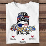 Custom Name All American Mama Gifts - Personalized Apparel