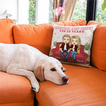 Custom Name Funny Couple Gifts for 20 Years - Personalized Pillow