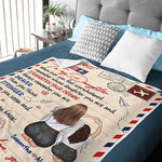 Custom Name Inspirational Daughter Gifts - Personalized Blanket