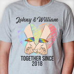 Custom Name LGBTQ Couple Gifts - Personalized Apparel