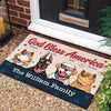 God Bless America - Customized Text - 4th Of July Funny Personalized Pet Decorative Mat (Cat & Dog)