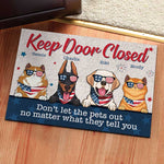 Custom Name Funny Patriotic Pet Gifts for Pet Lovers - Personalized Doormat