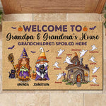 Custom Name Halloween Grandparent Gifts - Personalized Doormat