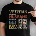 Veteran Husband Dad Papa Military Family Gifts - Apparel