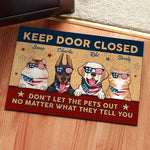 Custom Name Funny Patriotic Pet Gifts - Personalized Doormat