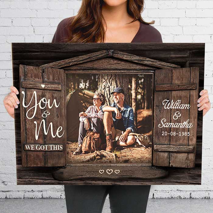 Custom Photo Romantic Couple Gifts - Personalized Canvas