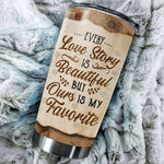 Custom Name Couple Love Story Gifts - Personalized Tumbler