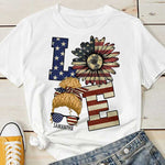 Custom Name Patriotic Love Gifts for Women - Personalized Apparel