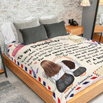Custom Name Long Distance Mother Daughter Gifts - Personalized Blanket