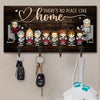 There Is No Place Like Our Home - Personalized Key Hanger, Key Holder - Gift For Couples, Husband Wife
