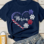 Custom Name Patriotic Pet Gifts for Dog Lovers - Personalized Apparel
