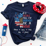 Custom Name Patriotic Nana Gifts for Grandmothers - Personalized Apparel