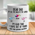 Custom Name Funny Swimming Champion Dad Gifts - Personalized Mugs