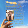 Remembering You Is Easy I Do It Everyday - Upload Image - Personalized Acrylic Plaque