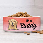 Custom Name Dog Gifts for Pet Lovers - Personalized Pet Bowl