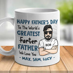 Custom Name World's Greatest Father Father's Day Gifts - Personalized Mugs