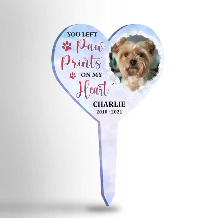 Custom Pet Photo Memorial Garden Decor - Personalized Acrylic Stake