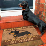 Custom Name Funny Dachshund Gifts for Dog Lovers - Personalized Doormat