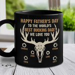 Custom Name Father’s Day Best Bucking Dad Gifts - Personalized Mugs
