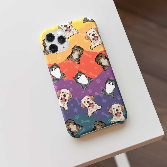 Wavy Vibrant Color - Gift For Pet Lovers - Personalized Phone Case