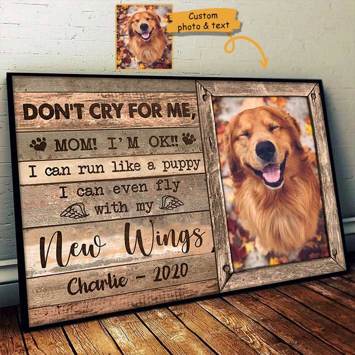 Custom Photo Pet Memorial Decor - Personalized Poster
