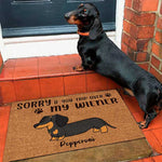 Custom Name Funny Dachshund Gifts for Dog Lovers - Personalized Doormat
