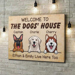 Custom Dog Name Welcome Home Decor - Personalized Canvas
