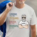 Custom Name Husband Daddy Grandpa Gifts - Personalized Apparel
