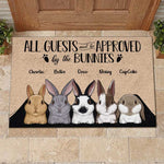 Funny Bunny Guest Approval Doormat for Rabbit Lovers