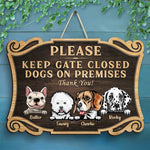 Custom Dog Name Gate Sign for Dog Owners - Personalized Wood Sign