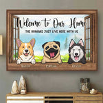 Custom Name Funny Dog Welcome Home Decor - Personalized Poster