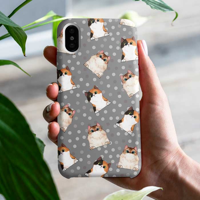 Cute Cat and Dog Pattern Phone Case for Pet Lovers