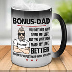 Custom Name Bonus Dad Gifts - Personalized Mugs