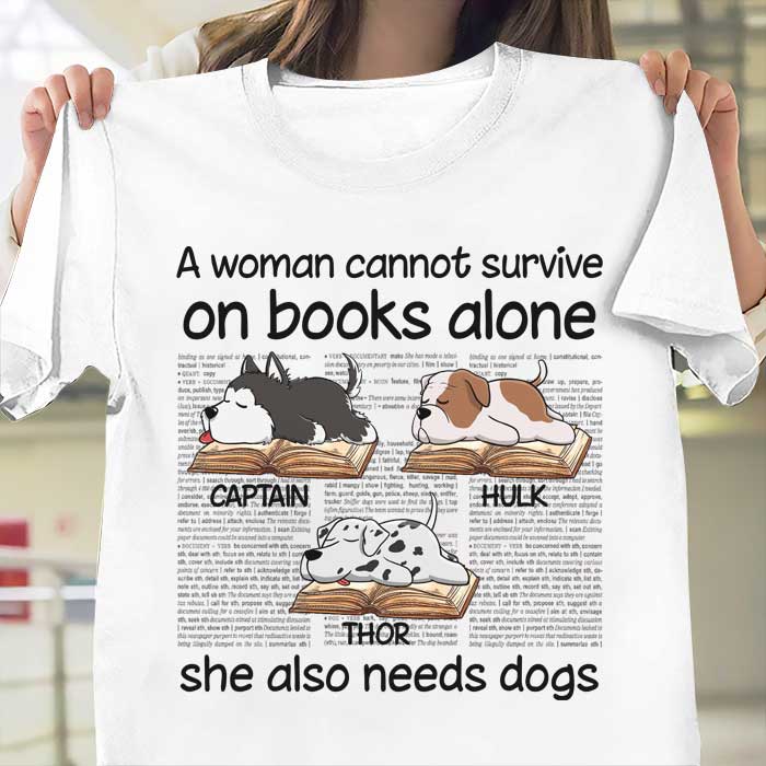Funny Book Lover Dog Gifts for Women - Apparel