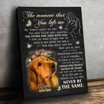 Custom Pet Photo Memorial Gifts for Dog Lovers - Personalized Canvas