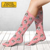 Colorful Paw, Gift For Dog Lovers - Personalized Socks