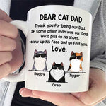 Custom Name Cat Dad Gifts - Personalized Mugs