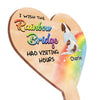 I Wish The Rainbow Bridge Had Visiting Hours - Personalized Custom Acrylic Garden Stake