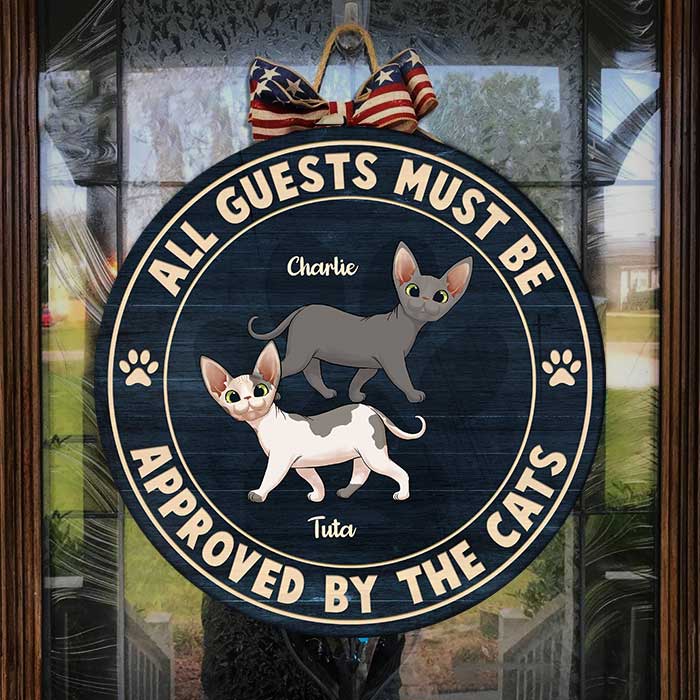 Custom Name Cat Lover Home Decor - Personalized Wood Sign