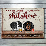 Custom Dog Name Funny Bar Sign Gifts for Dog Lovers - Personalized Metal Sign