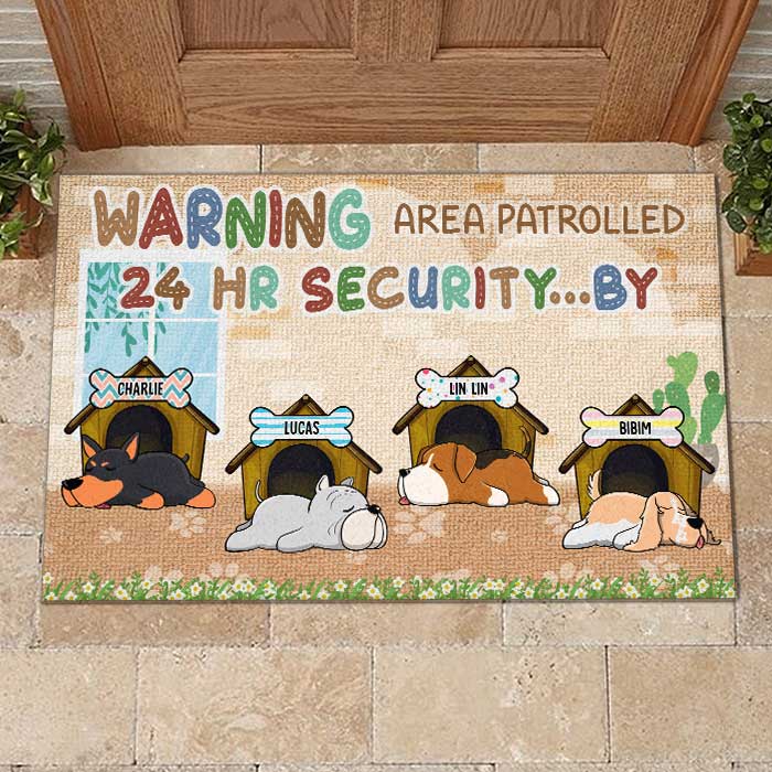 Custom Name Funny Dog Lover Home Decor - Personalized Doormat