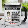 Thanks For Putting Up With My Mom- Gift For Dad, Funny Personalized Color Changing Mug