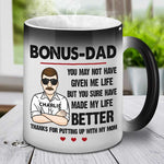 Custom Name Bonus Dad Gifts - Personalized Mugs